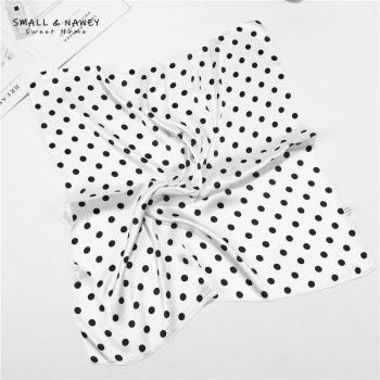 60*60CM Female Dot Pattern Silk Scarf