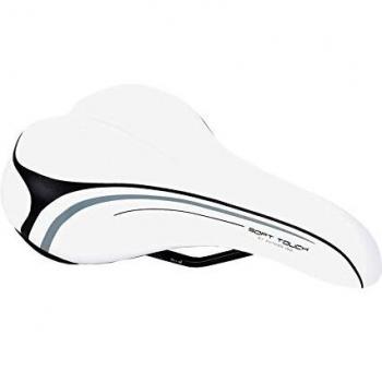 Selle de vélo de luxe pour hommes et femmes Saddle ASD-Soft Touch Blanc