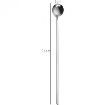Taza de 24cm y Cucharas Agitadoras de Mango Largo