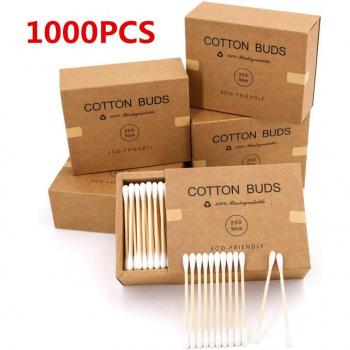 1000 Eco-Friendly Cotton Swabs