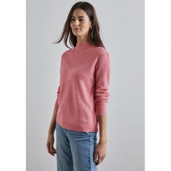 Damen Strickpullover STREET ONE in sugar coral meliert