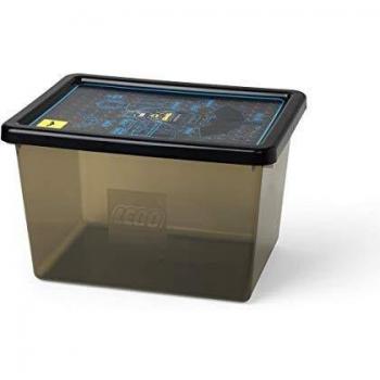 Conteneur de rangement LEGO Batman, grand format, 18 l, empilable, noir clair