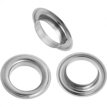 Silver Round Eyelets 19mm Copper 50 Sets