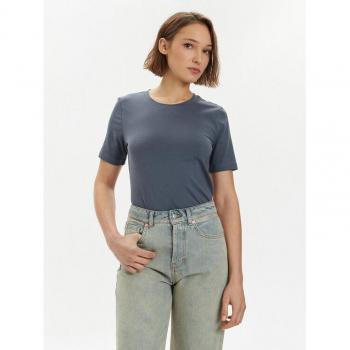Gina Tricot Damen T-Shirt Basic Blau