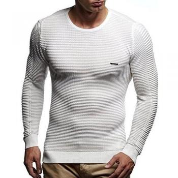 Leif Nelson Men's XL Ecru Fine Knit Pullover