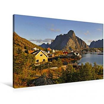 Fertigbild „Reine Lofoten“ – Textil-Leinwand 90x60 cm, HD