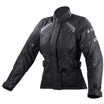 Veste moto textile noire LS2 Phase imperméable pour femmes M