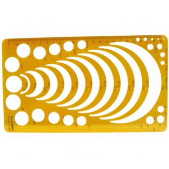 Radius-Schablone für Nähen 23cm
