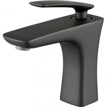 Badplaats Robinet Lavabo Pentos Noir – Kit Montage complet