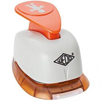 Wedo Motivlocher groß Junge mit Auffangbehälter 1,8 x 2,8 cm grau/orange