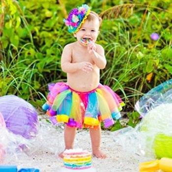 Talla L Falda de Arcoíris para Celebraciones