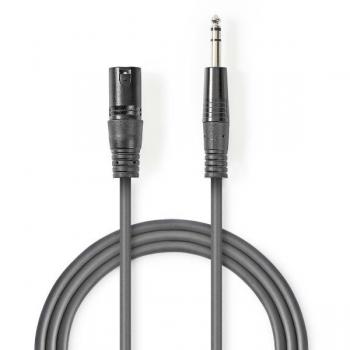 Cable audio Nedis 6,35 mm XLR con balance