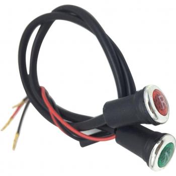 2 Piezas de Indicadores de Luz N/R para Motocicleta, Universal para 50cc a 250cc