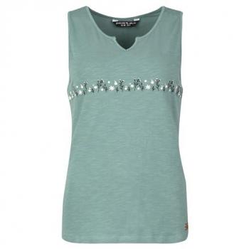 Chillaz W Korfu Flower Meadow Top Damen dunkelgrün