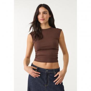 Polo Stradivarius Basic Marrone M effetto Capelli