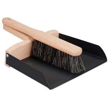 Raccolta Briciole “Relaxdays”: Set con Scopa, Scopetta & Paletta in Nera Marrone