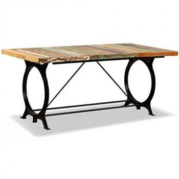 VidaXL Blagovaonski stol od masivnog obnovljenog drva 180 cm