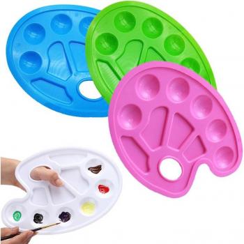 1pc Plastic Art Painting Tray for Acrylic and Oil Paints