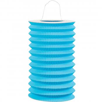 Boland 30474 – Karnevalslaterne in Blau, 15 cm hoch, perfekte Partydeko