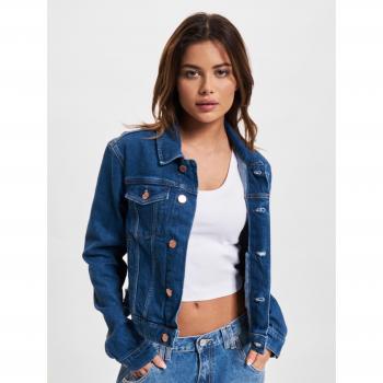 Women's Denim Jacket with Long Sleeves