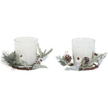 Velas de Cera Cristal para Decoración Navideña