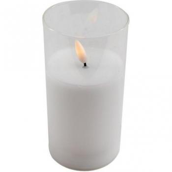 Candela Effetto Incenso Bianco
