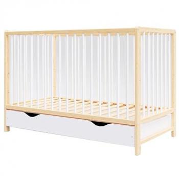 Tiroir de Rangement Lit Bébé Evolutif, Design Scandinave, 120x60 cm