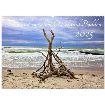 Fischland zwischen Ostsee und Bodden (Wandkalender 2025 DIN A2 quer) CALVENDO Monatskalender