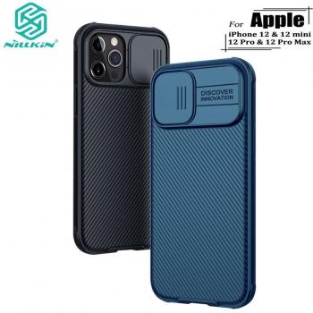 Nillkin – Coque Rigidité Haut de Gamme pour iPhone 12, 12 Pro, 12 Mini, 12 Pro Max avec CamShield Pro et caméra coulissante, noir