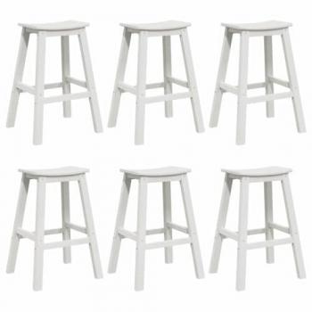 HDPE Garden Bar Collection – 6 Units, White