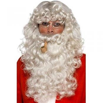 Costume da Babbo Natale con barba e parrucca