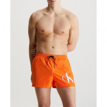 Bañador de hombre Calvin Klein con drawstring naranja y negro