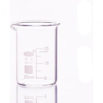5pcs 25ml Low Form Beakers