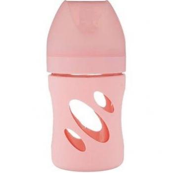 Twistshake Biberón Anticólico Cristal 180ml Rosa Pastel