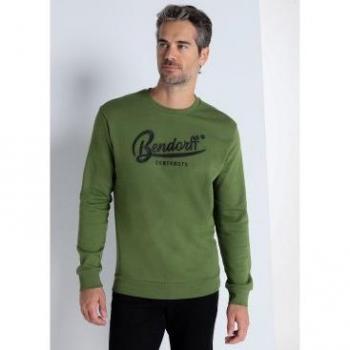 Tee Bendorff Hombre Manga Larga Verde Oliva