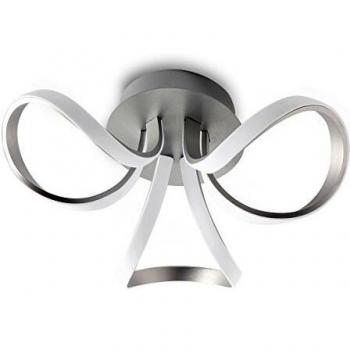 Dimmable 3-Arm LED Ceiling Light 48cm 36W Silver