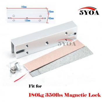 Soporte U de 350 lb para Puertas de Vidrio sin Marco