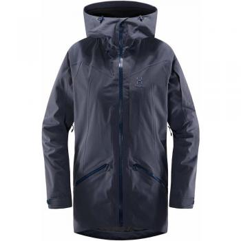 Haglöfs Niva Parka Damen – wasserdicht, winddicht, atmungsaktiv, beheizt Dense Blue L