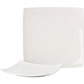 Utopia Pure White Square Plate, 8 Inch x 8 Inch, Style No.: E10002-000000-B06018, Set of 18