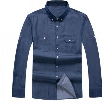 Estilo Otoño Camiseta Vaquera 100% Algodón