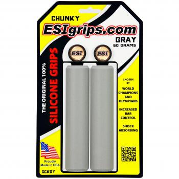 Manopole ESI Chunky in Silicone Grigio 32mm