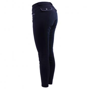 QHP Softshell Thermoreithose Damen schwarz Vollbesatz Strass