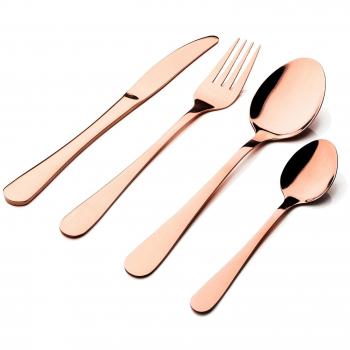 ClassicCopper 16‑Piece Flatware Ensemble