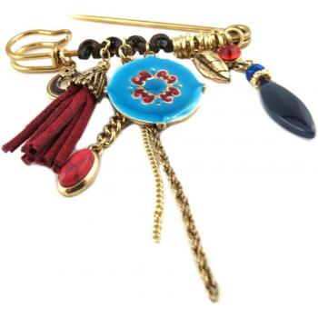 Turquoise Elegance: Acapulco Brooch