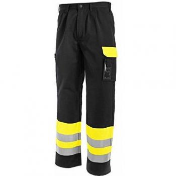 Blakläder Pantalon de Sécurité Jaune Fluorescent/Noir Taille 46L Classe 1