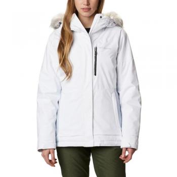 Chaqueta de nieve Columbia Ava Alpine™ aislada blanca mujer