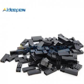 Dupont 1 Pin & 2 Pin Female Connector Jumper Wire Cable 100 Pcs