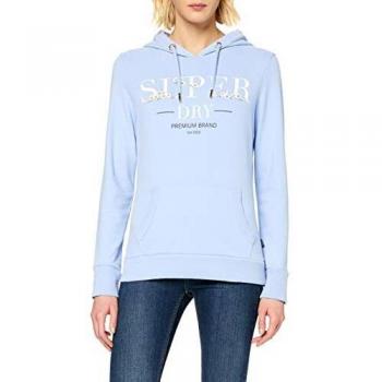 Superdry Capucha con Diseño Floral, Azul (Blue Heron 6st), XS