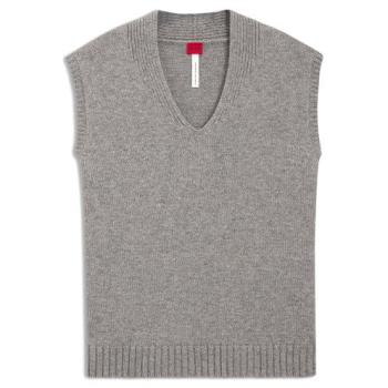 Hugo Boss Women's Grey Open-Front Sweater (10276343)