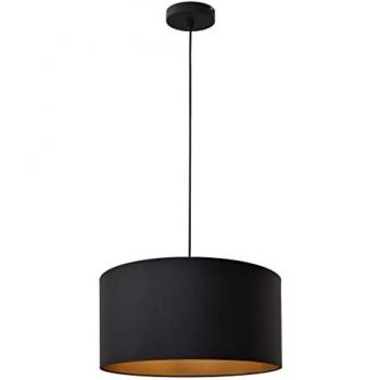 Alba 40cm Black Gold Pendant Light